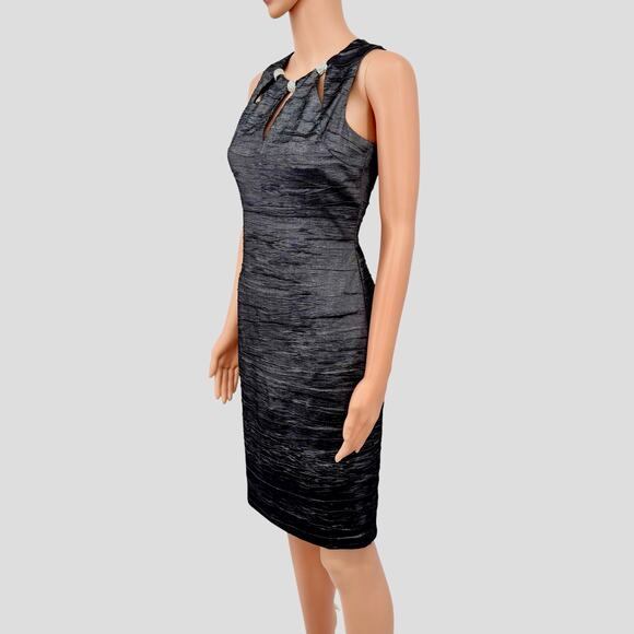 Eliza J Womens Sleeveless Triple Cutout Rhinestone Embellished Cocktail Dress 2 - Picture 8 of 14